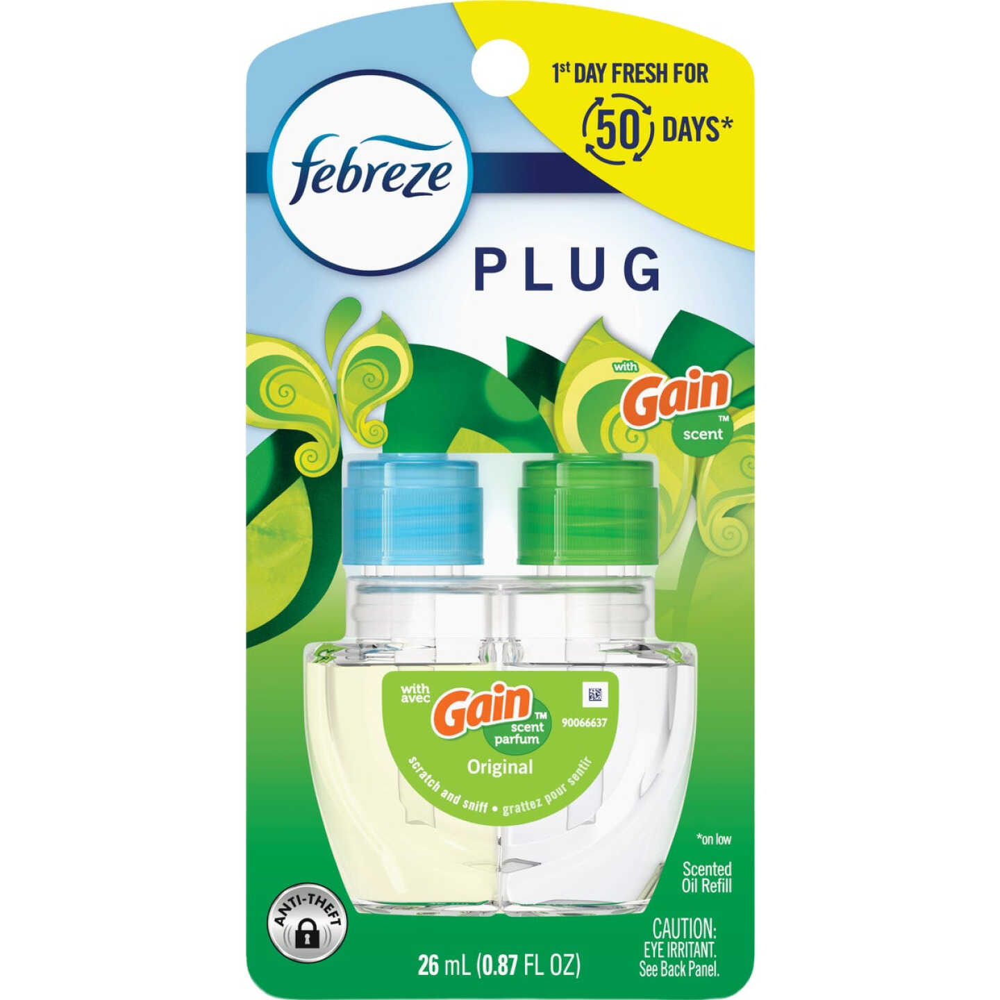Febreze 0.9 Oz. Gain Scent Dual Scent Plug In Refill Image 1