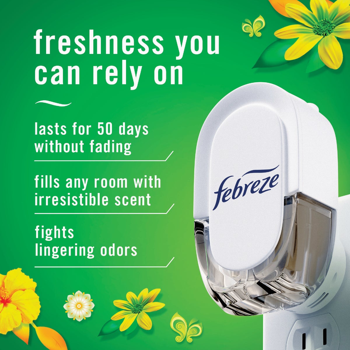 Febreze 0.9 Oz. Gain Scent Dual Scent Plug In Refill Image 3