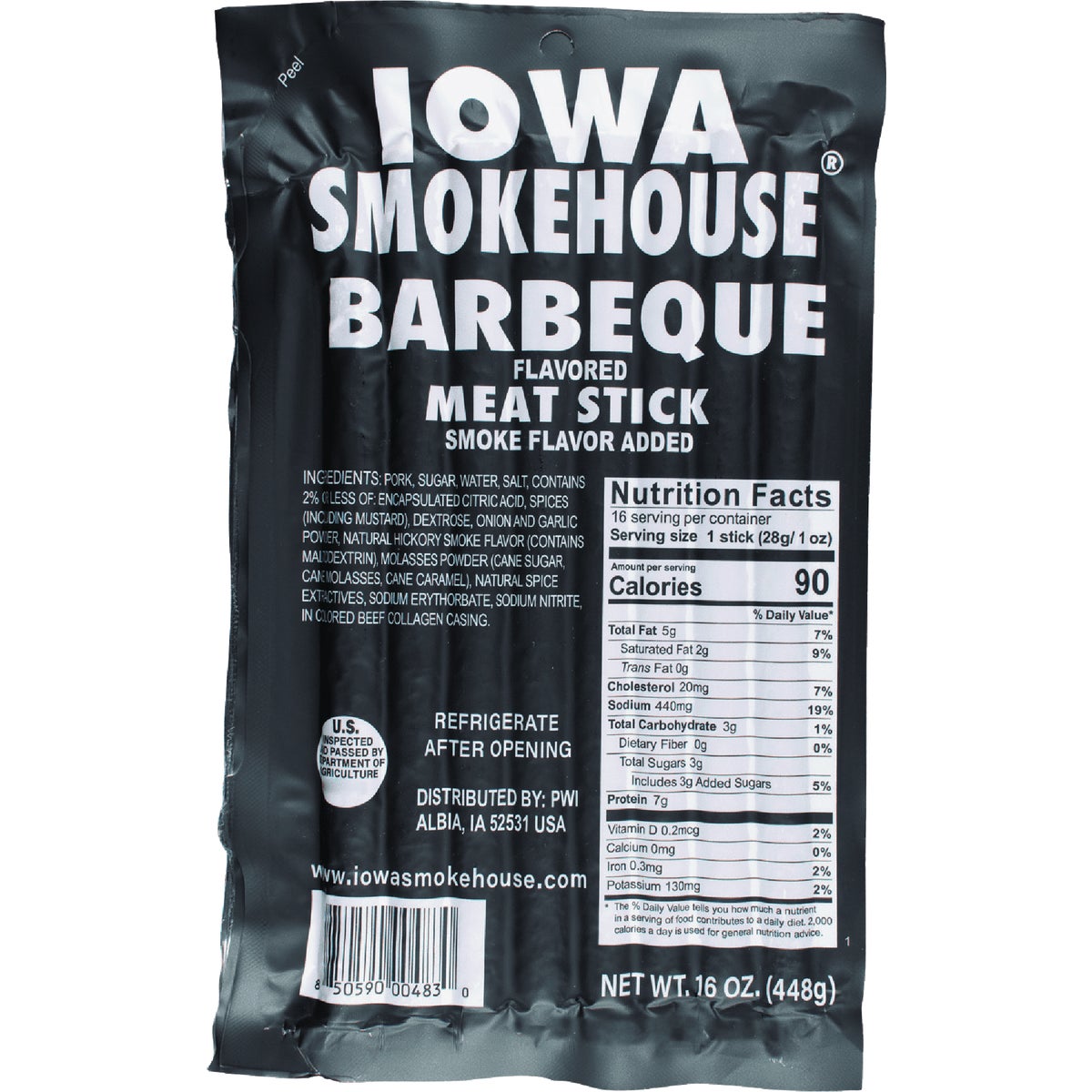 Iowa Smokehouse 16 Oz. BBQ Meat Sticks