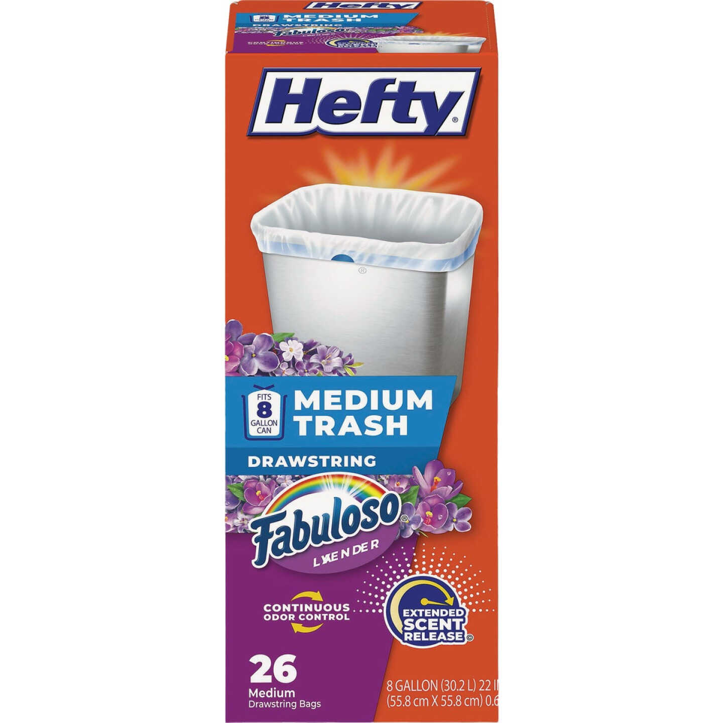 Hefty 8 Gal. Drawstring Trash Bag (26-Count) Image 1