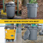 Rubbermaid Commercial 55 Gal. Brute Gray Trash Can Image 6