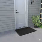 FanMats 21 In. x 36 In. Jumbo Dual Rib Indoor/Outdoor Door Mat, Charcoal Black Image 2