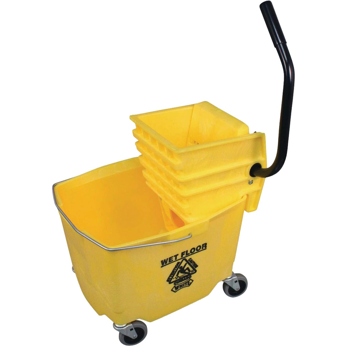 Impact 35 Qt. Plastic Mop Bucket with Wringer Combo Image 2