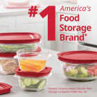 Rubbermaid EasyStore 4.92 C. Clear Square Food Storage Container with Lid Image 5