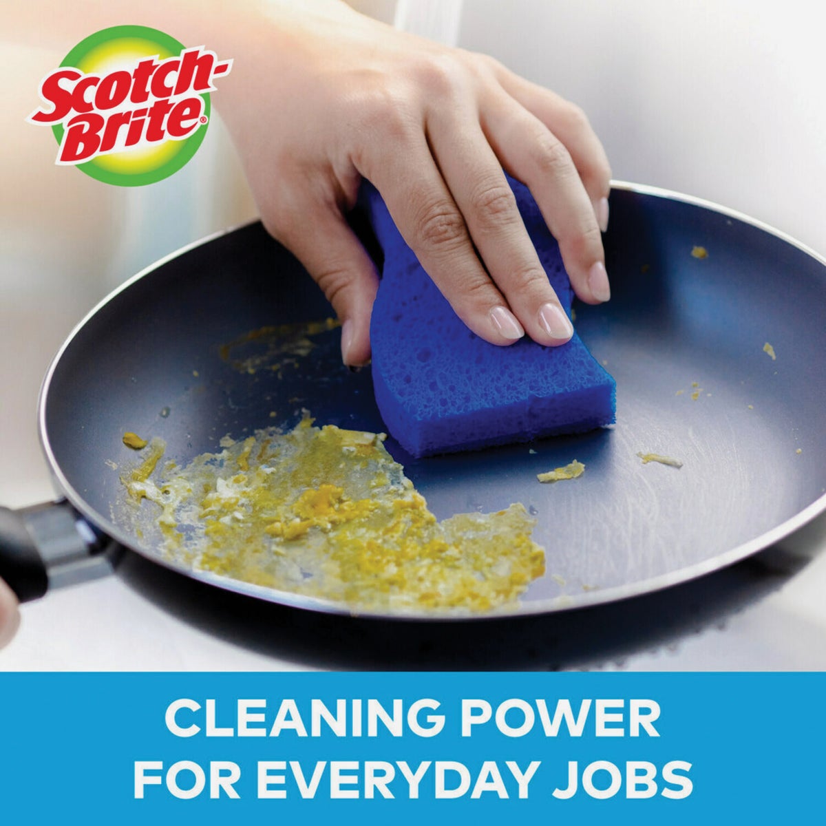 Scotch-Brite Zero Scratch Scrub Sponge, 4.4 In. x 2.6 In. x 0.7 In. Image 2
