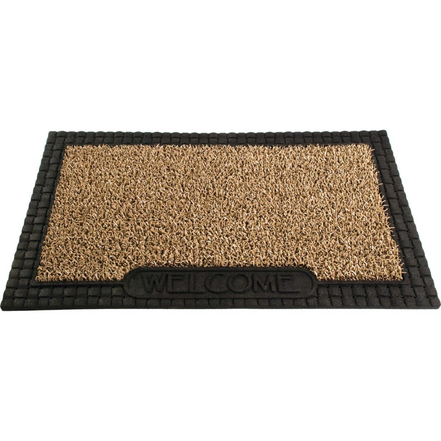 GrassWorx Clean Machine Premium Jute 18 In. x 30 In. AstroTurf Door Mat Image 1