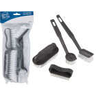 Smart Savers Blue Plastic Bristle Scrub Brush Set (4-Piece) Image 1