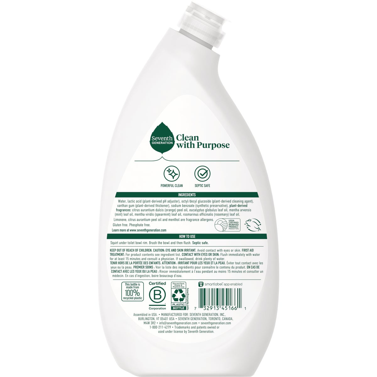 Seventh Generation 24 Oz. Mint Toilet Bowl Cleaner Image 2