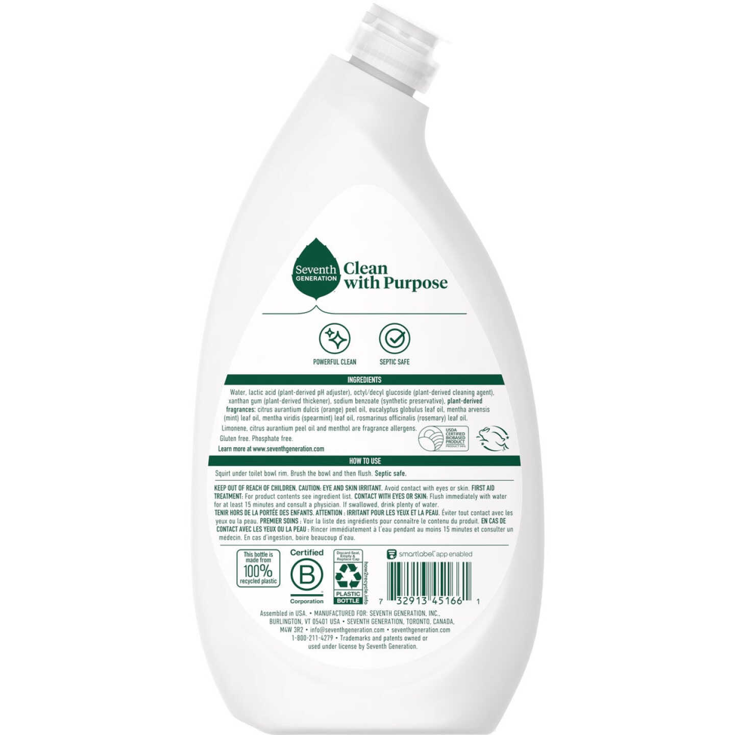 Seventh Generation 24 Oz. Mint Toilet Bowl Cleaner Image 2