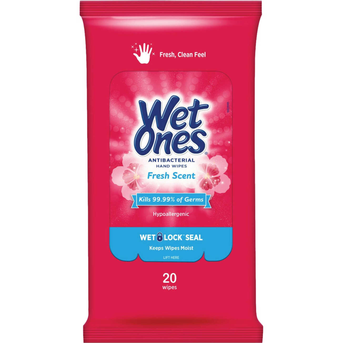 Wet Ones Fresh Scent Antibacterial Disinfectant Individual Hand Cleaning Wipes (20-Count) Image 1