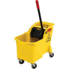 Rubbermaid Commercial 31 Qt. Tandem Bucket and Wringer Image 1