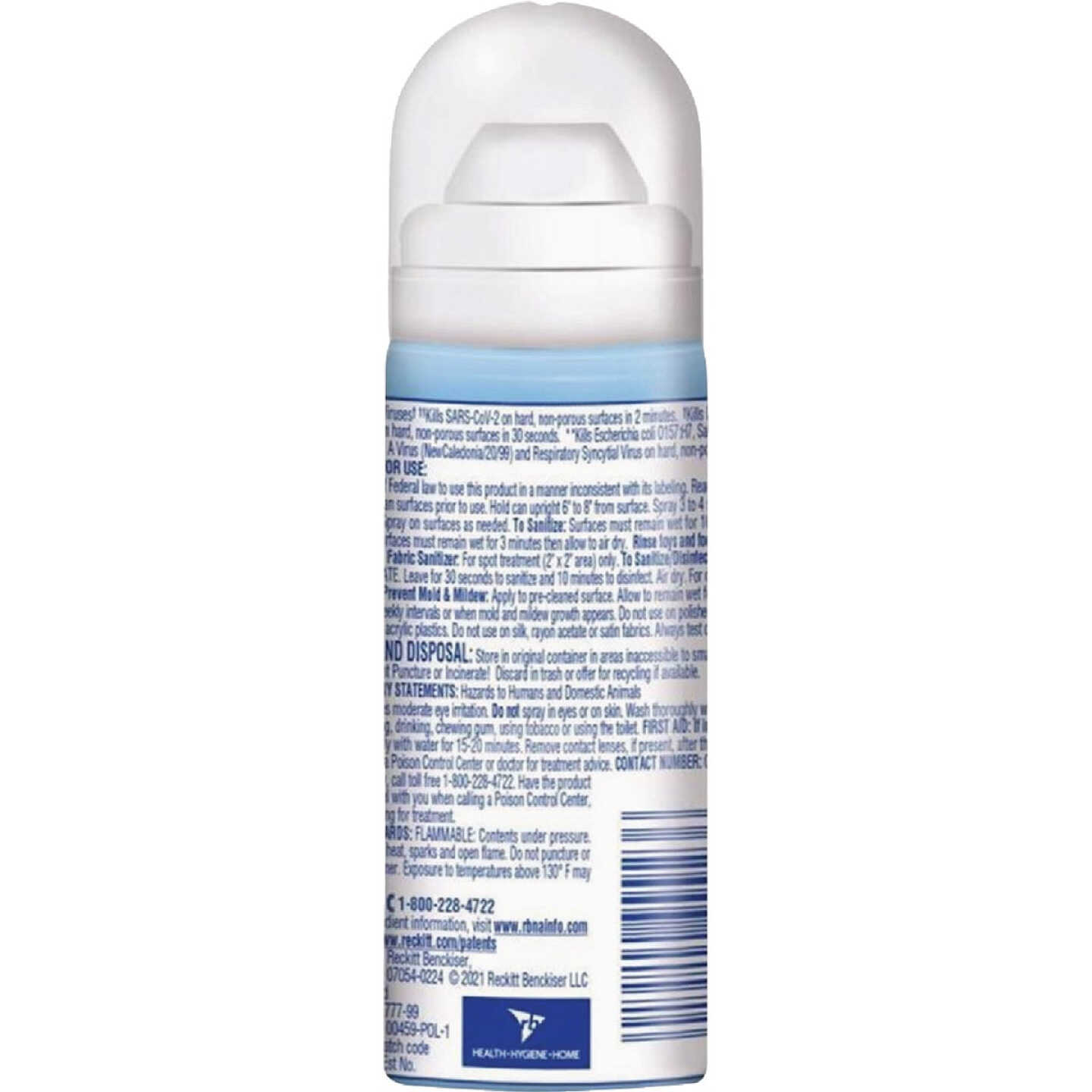 Lysol 1.5 Oz. Crisp Linen Scent Disinfectant Spray, Travel Size Image 5