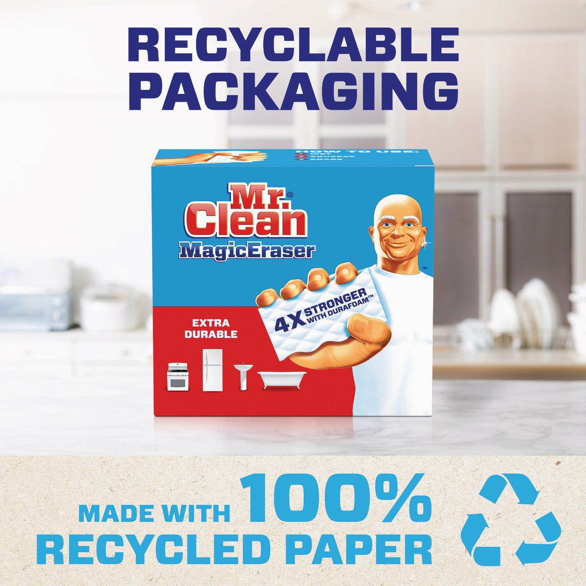 Mr. Clean Magic Eraser Extra Durable Cleaning Pads with Durafoam (7-Count) Image 2
