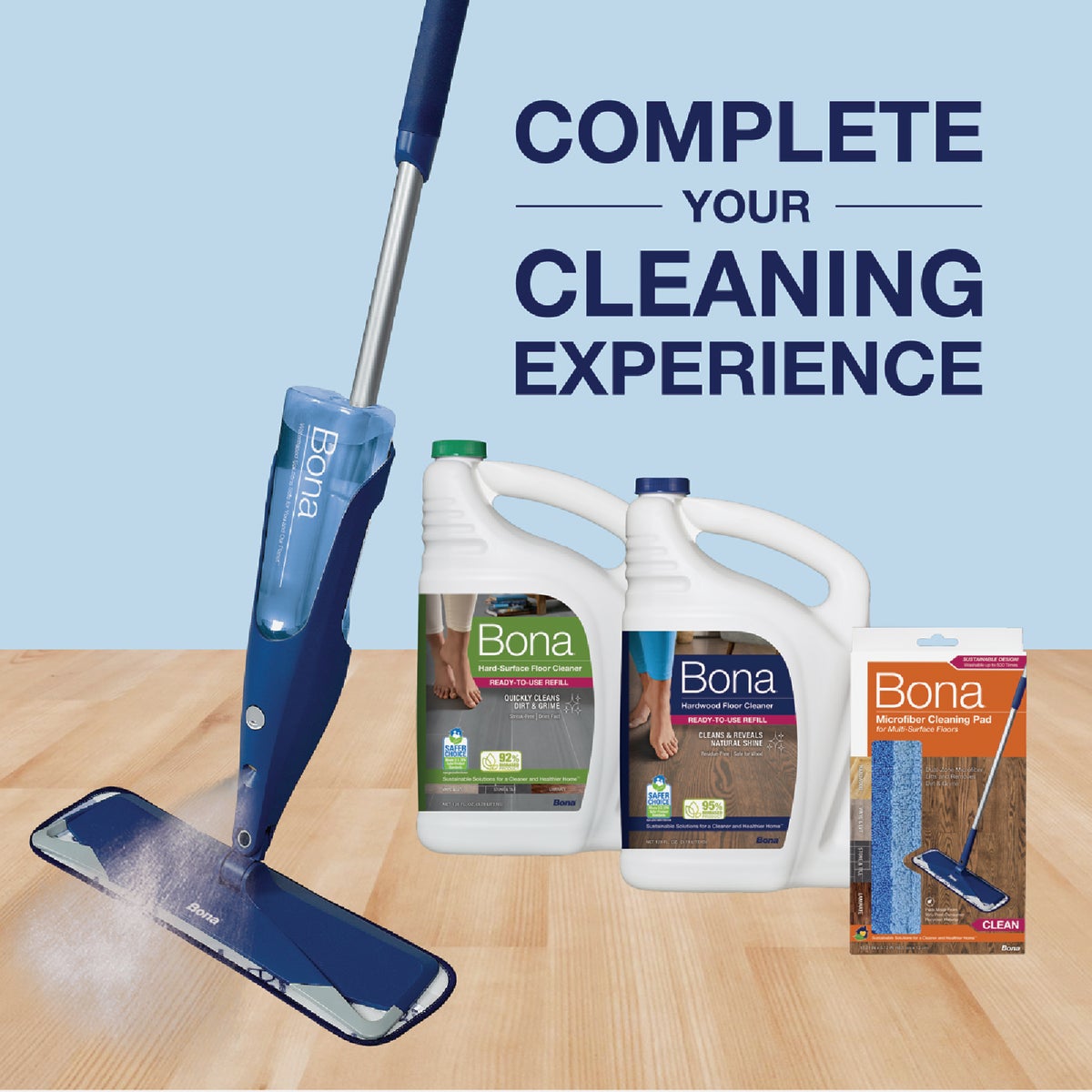 Bona 4 In. W. x 15 In. L. Microfiber Cleaning Pad Mop Refill Image 7