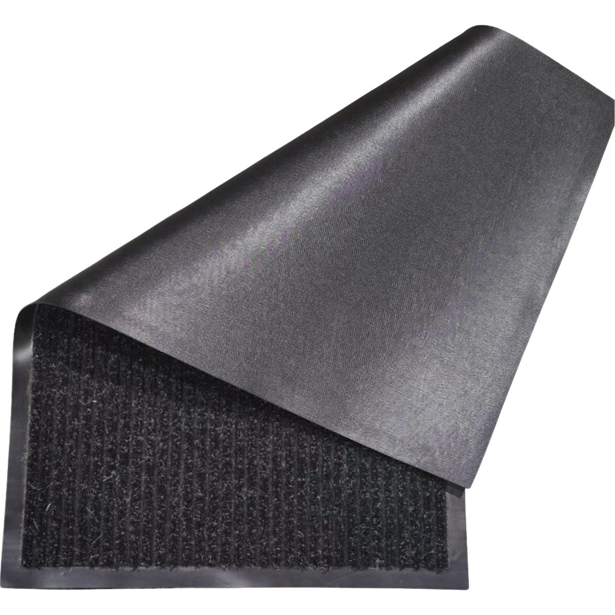 FanMats 18 In. x 28 In. Standard Dual Rib Mat, Charcoal Black Image 3