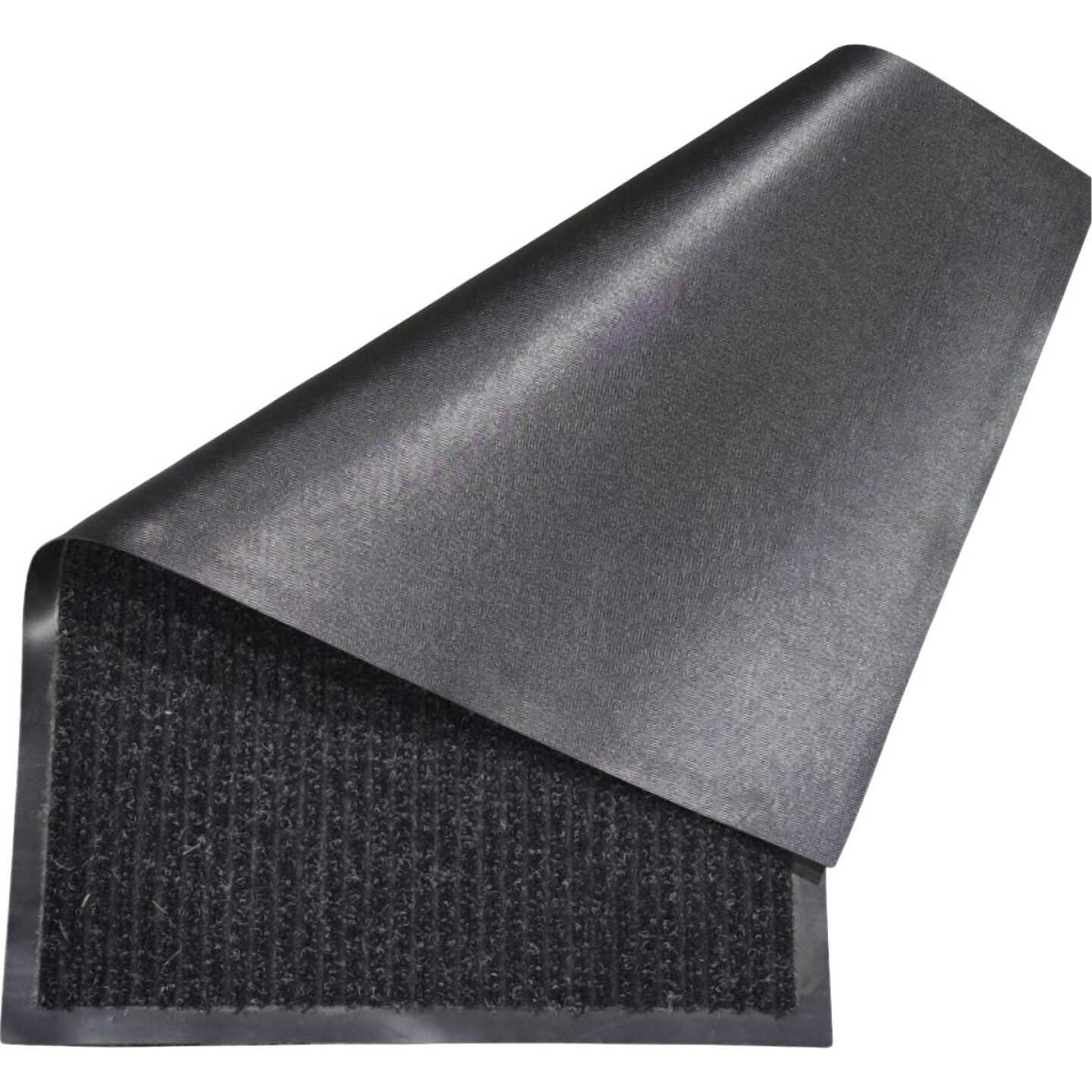 FanMats 18 In. x 28 In. Standard Dual Rib Mat, Charcoal Black Image 3