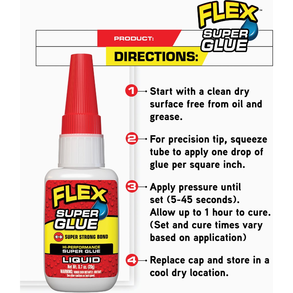 Flex 0.7 Oz. Liquid Super Glue  Image 5