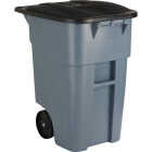 Rubbermaid 50 Gal. Plastic Trash Can With Lid Image 1