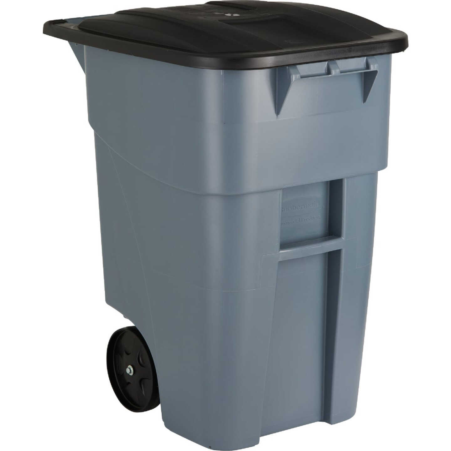 Rubbermaid 50 Gal. Plastic Trash Can With Lid Image 1