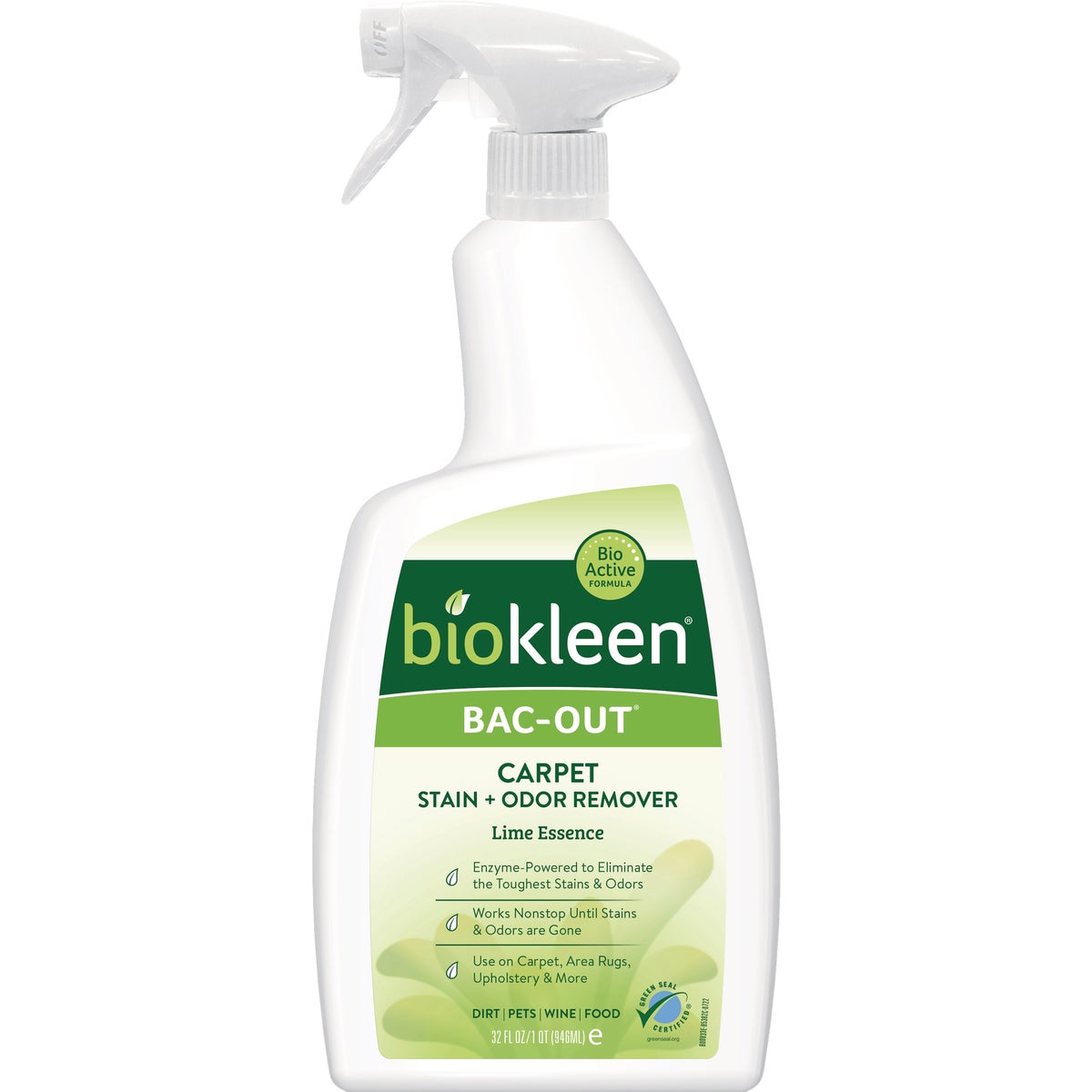 Biokleen 32 Oz. Lime Foaming Action Bac-Out Stain + Odor Remover