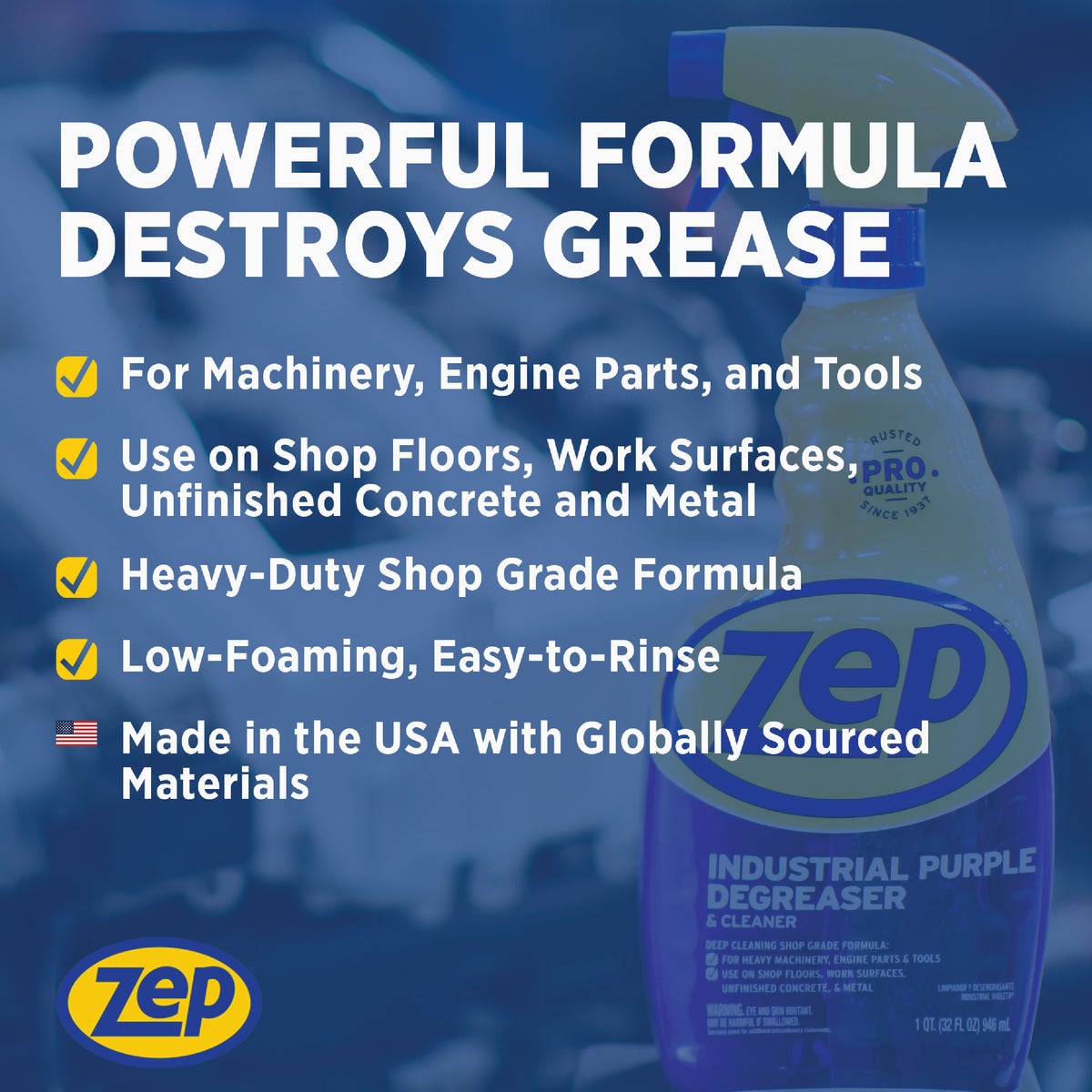 Zep 32 Oz. Industrial Purple Ready-To-Use Degreaser & Cleaner Spray Image 6