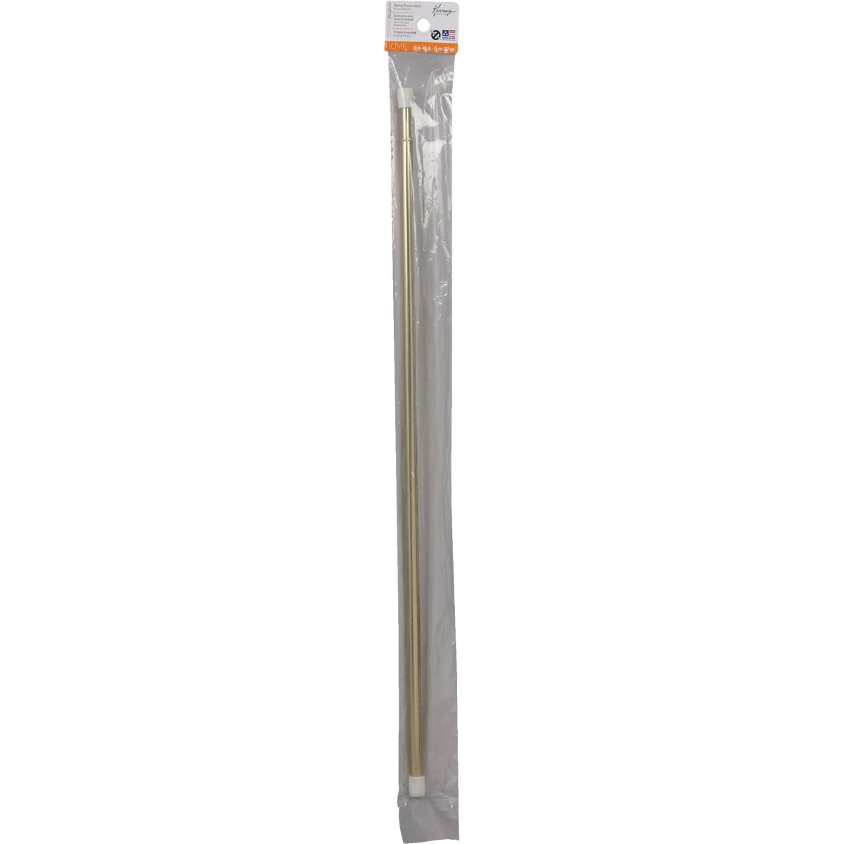 Kenney Strafford 28 In. To 48 In. 7/16 In. Spring Tension Rod, Brass Image 2
