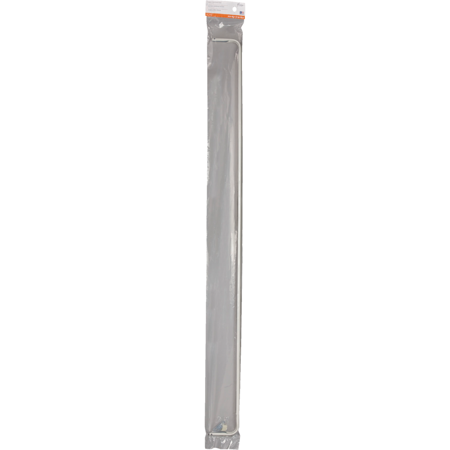 Kenney 48 In. To 86 In. 1 In. Single White Curtain Rod Image 2