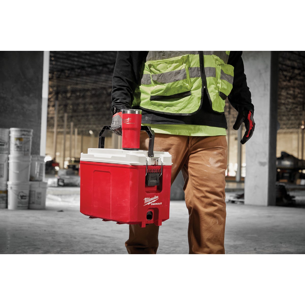 Milwaukee PACKOUT 20 Oz. Red Insulated Tumbler Image 7