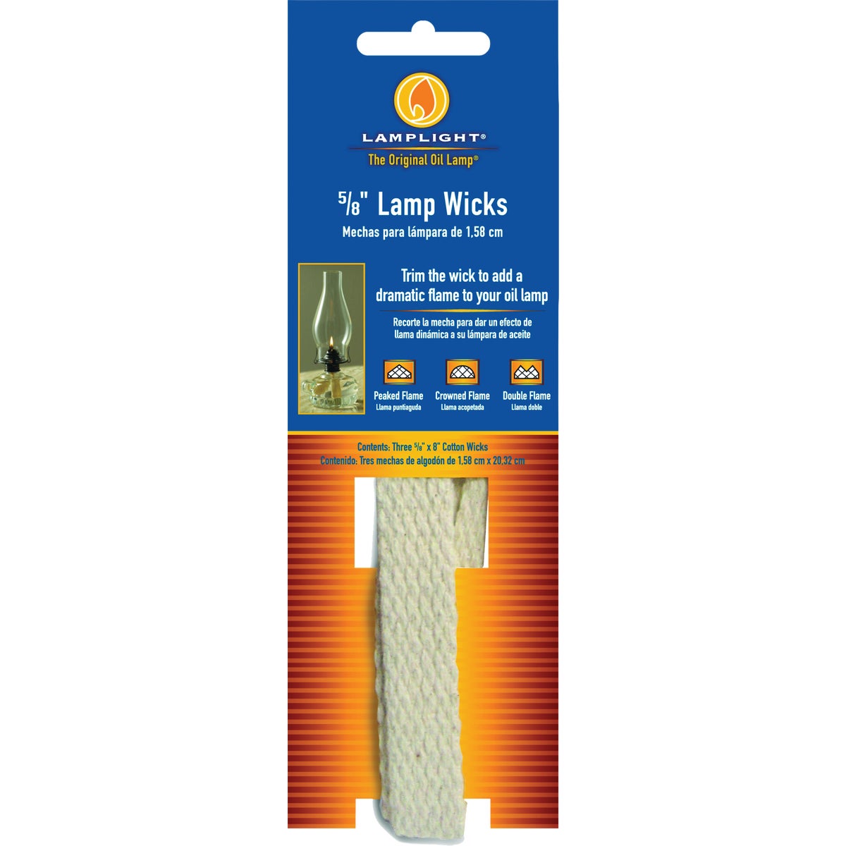 Lamplight Farms 5/8 In. Flat Replacement Wick (3-Pack)