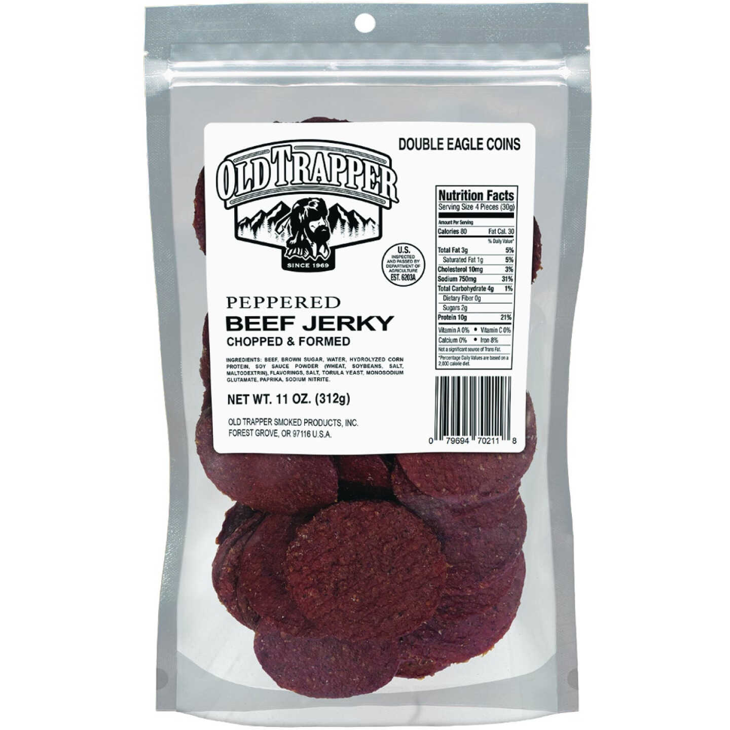 Old Trapper 11 Oz. Peppered Beef Jerky Image 1