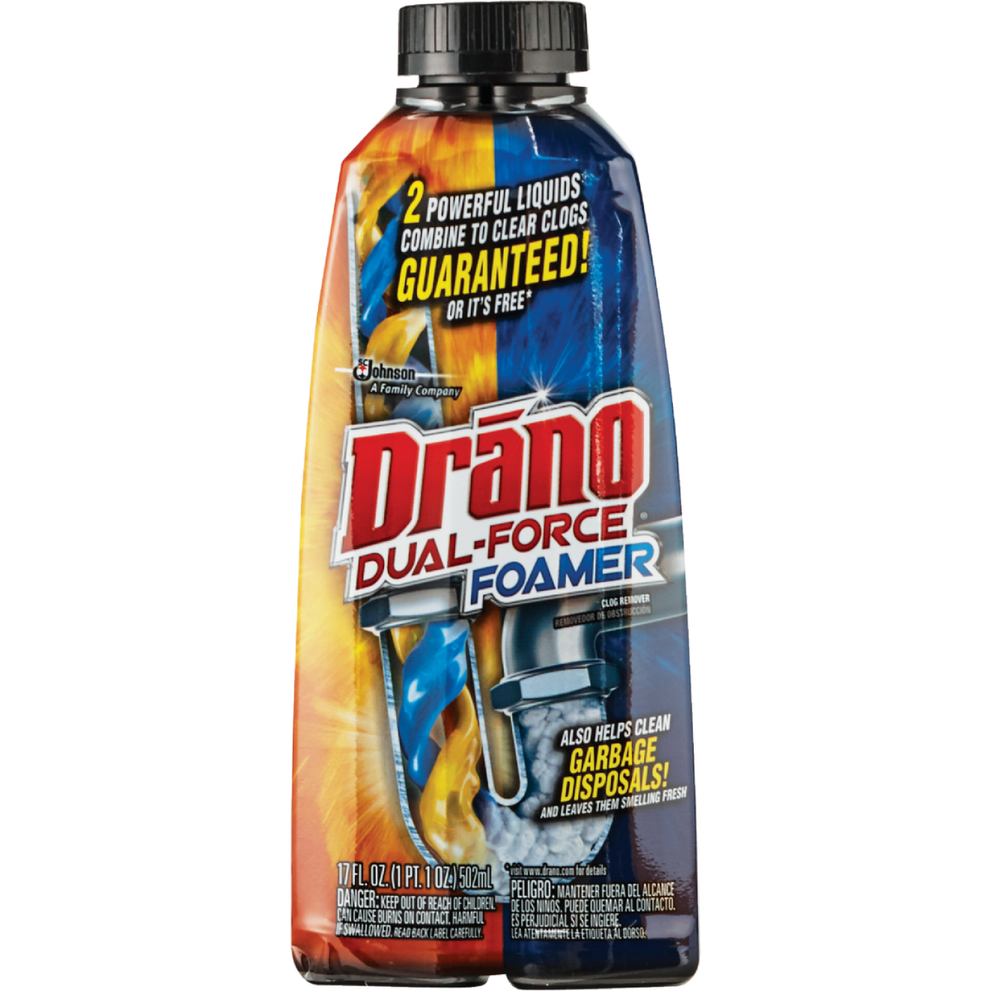 Drano 17 Oz. Dual Force Foaming Drain Cleaner Image 1