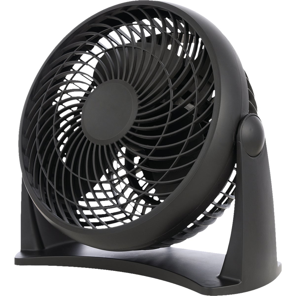 HomePointe 8 In. 3 Speeds Black Personal Turbo Fan