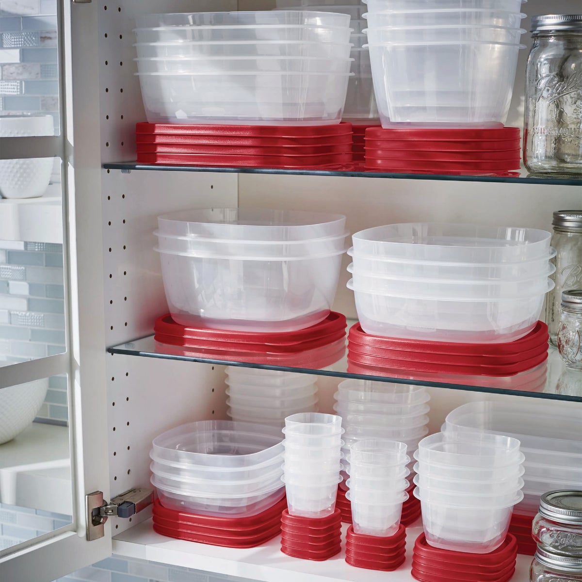 Rubbermaid TakeAlongs Red Food Storage Containers, 11.7 Cup (2-Pack) Image 2