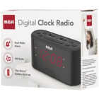 RCA Black Clock Radio, Dual Wake Image 2