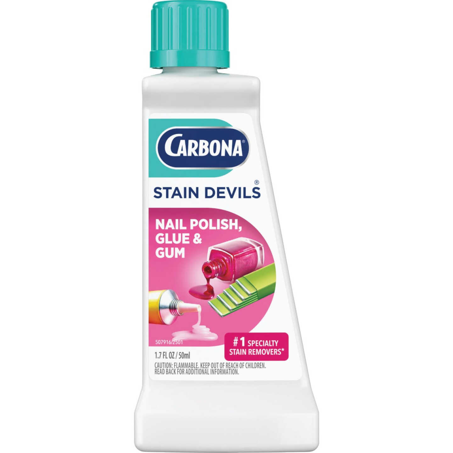 Carbona Stain Devils 1.7 Oz. Formula 1 Nail Polish, Glue, & Gum Stain Remover Image 1