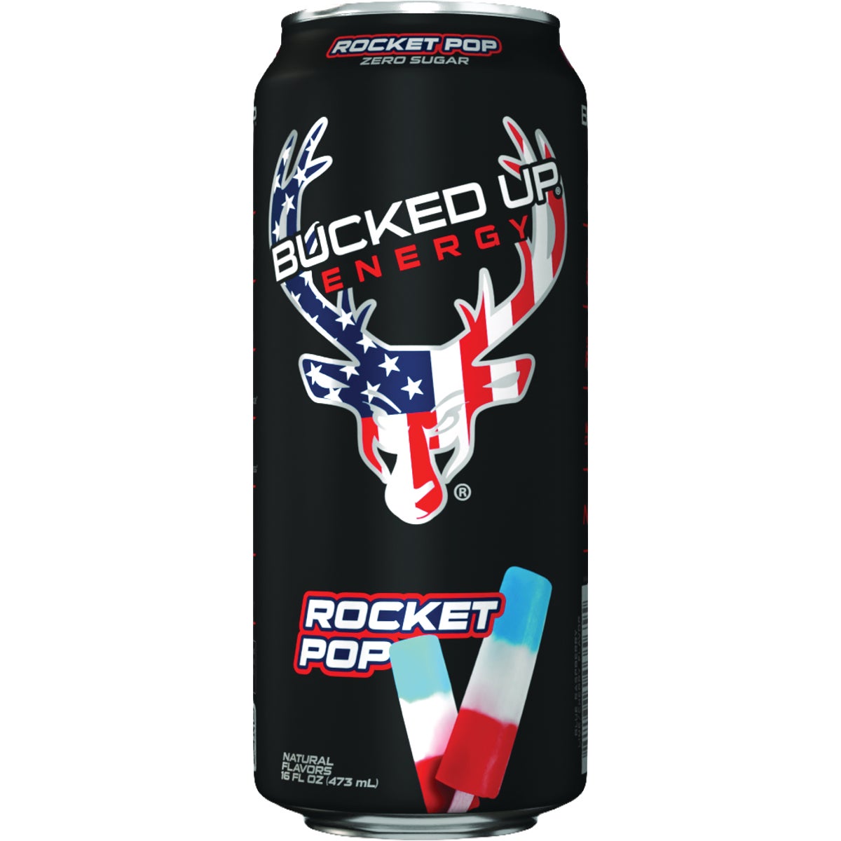 Bucked Up 16 Oz. Rocket Pop Energy Drink