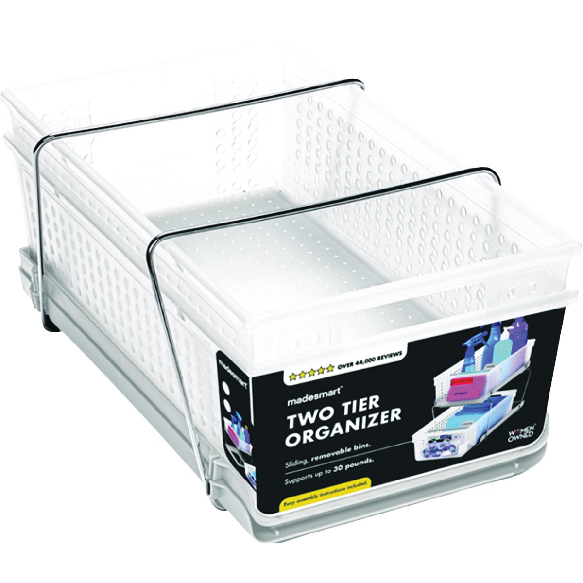 MadeSmart Two Tier Pull Out Organizer, Frost Image 7