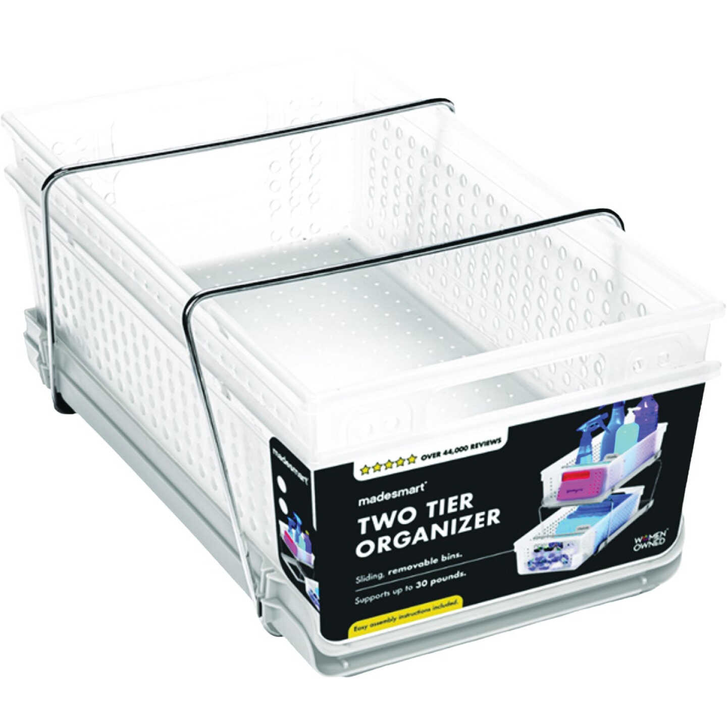 MadeSmart Two Tier Pull Out Organizer, Frost Image 7