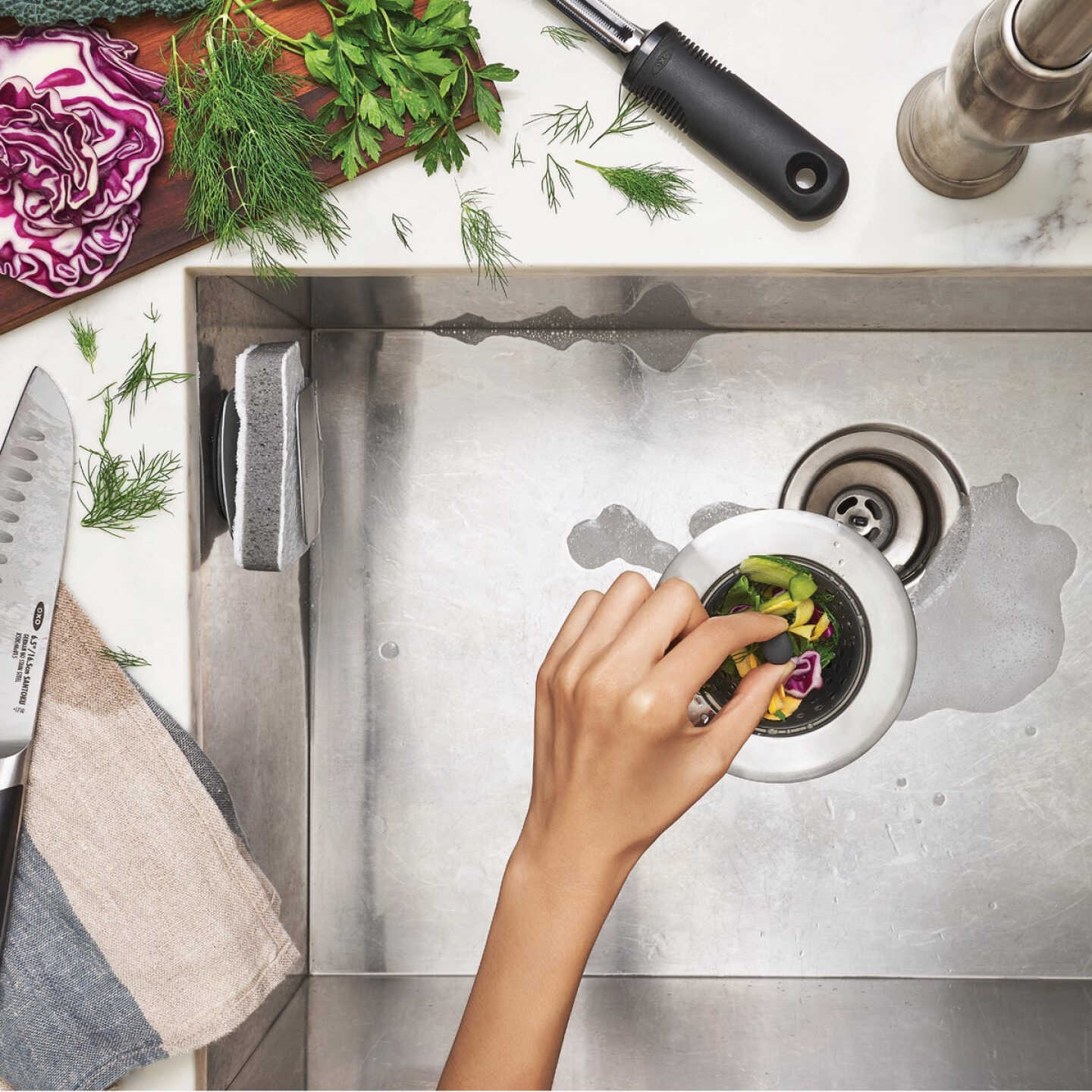 OXO Good Grips Silicone Sink Strainer Image 2