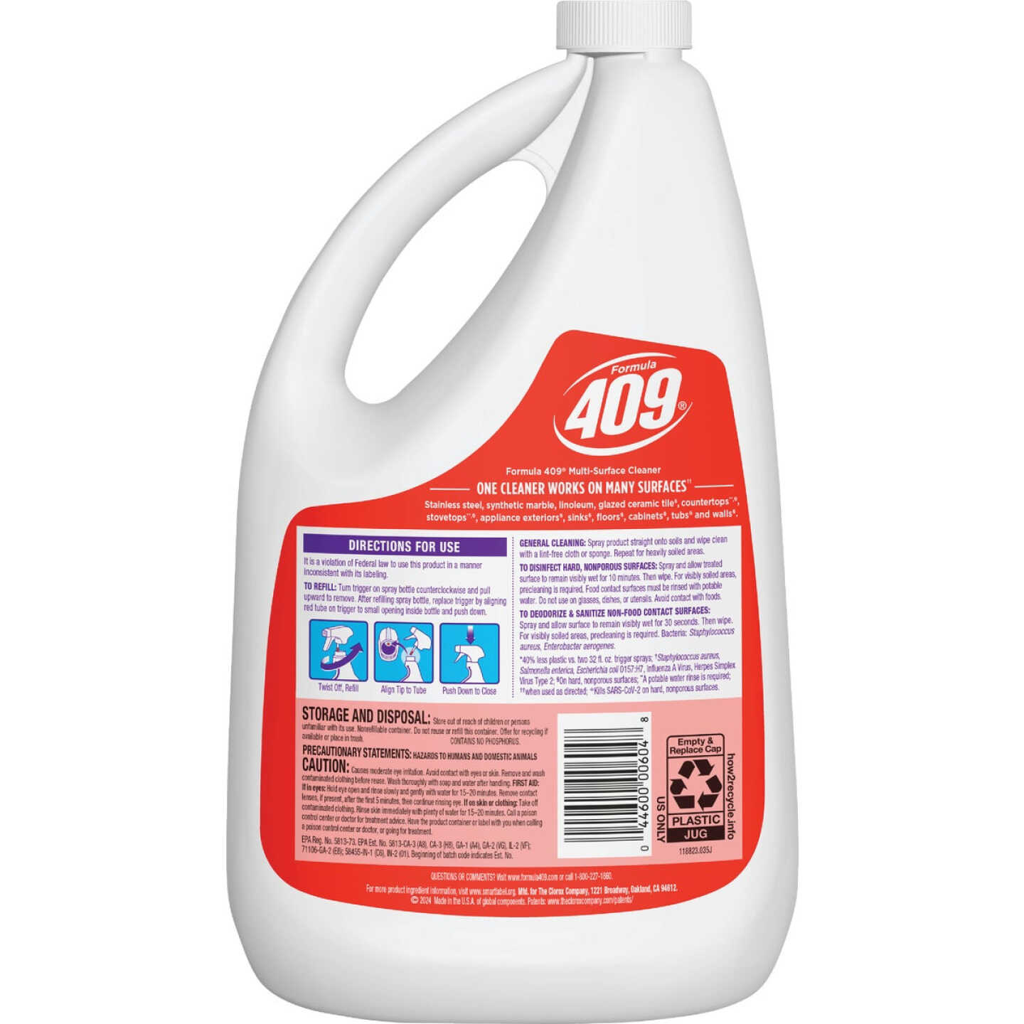 Formula 409 64 Oz. All-Purpose Cleaner & Antibacterial Disinfectant Refill Image 4
