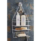 Moda At Home Neat & Tidy White Wire Shower Caddy Image 2