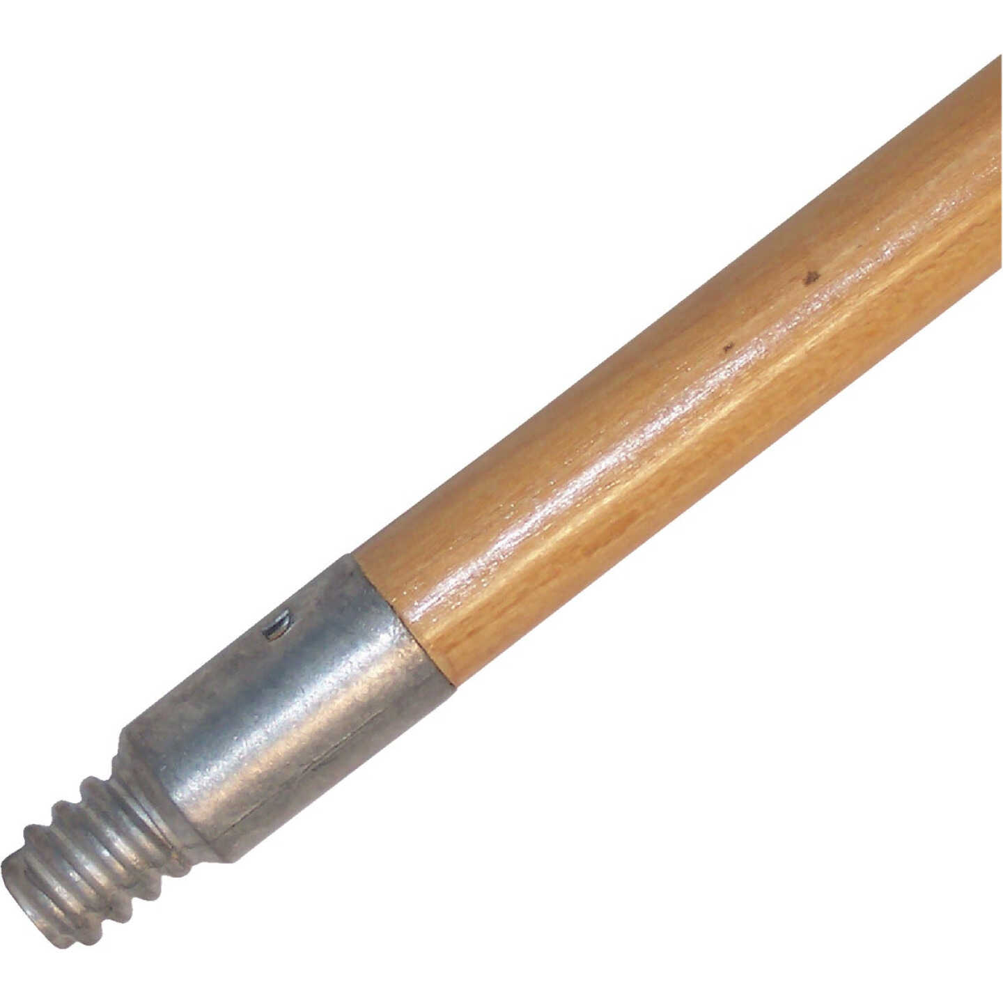 DQB 60 In. Metal Threaded Wood Broom Handle Image 1