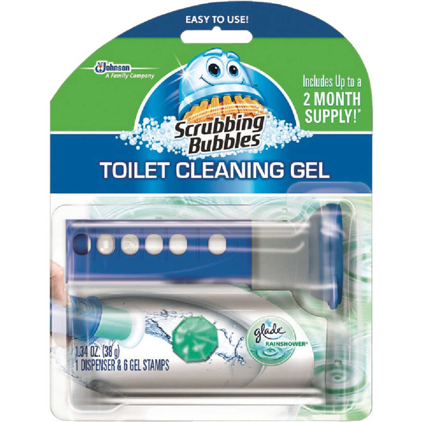 Scrubbing Bubbles Toilet Bowl Cleaner Gel Dispenser & Discs Image 1