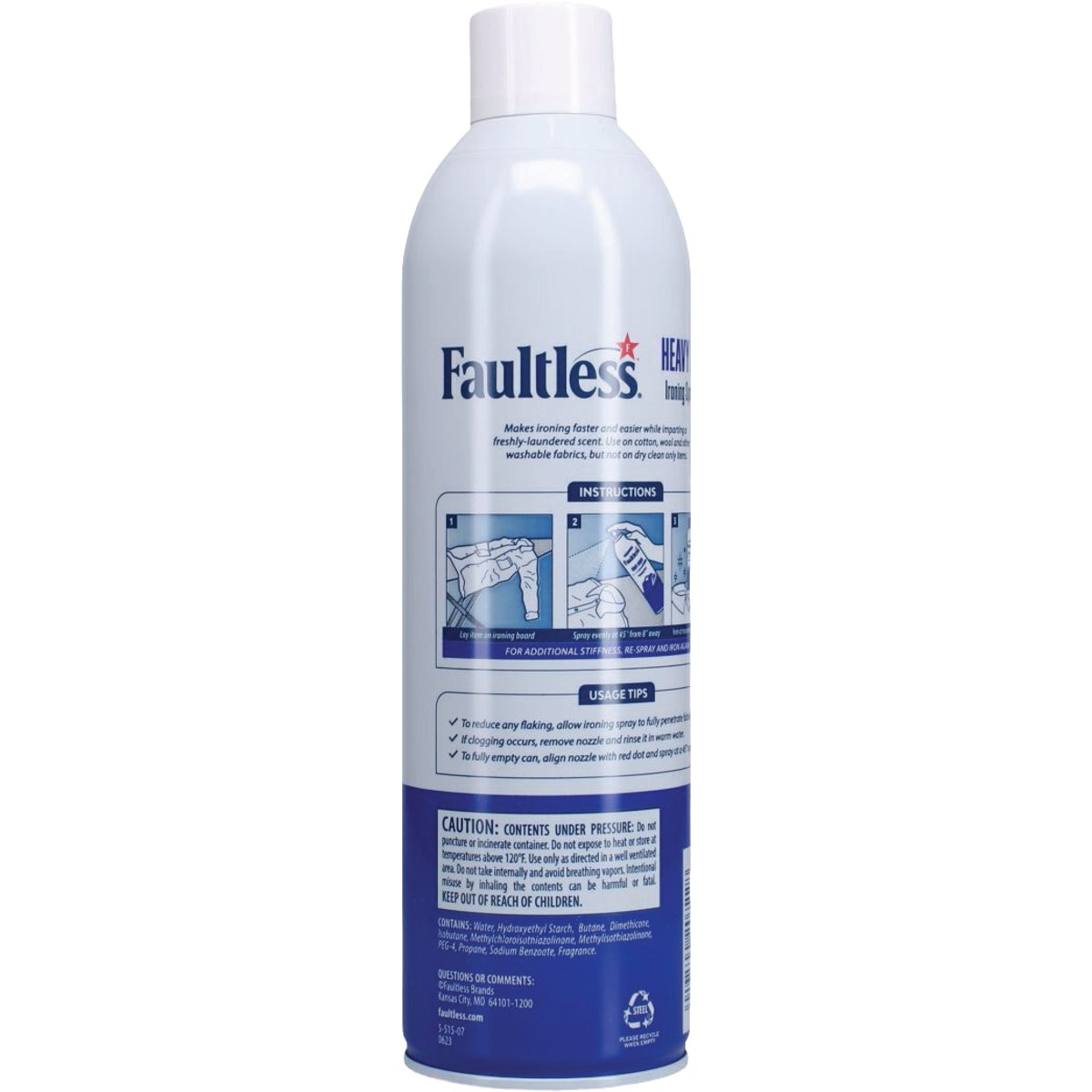 Faultless 20 Oz. Heavy Finish Ironing Spray Starch Image 3