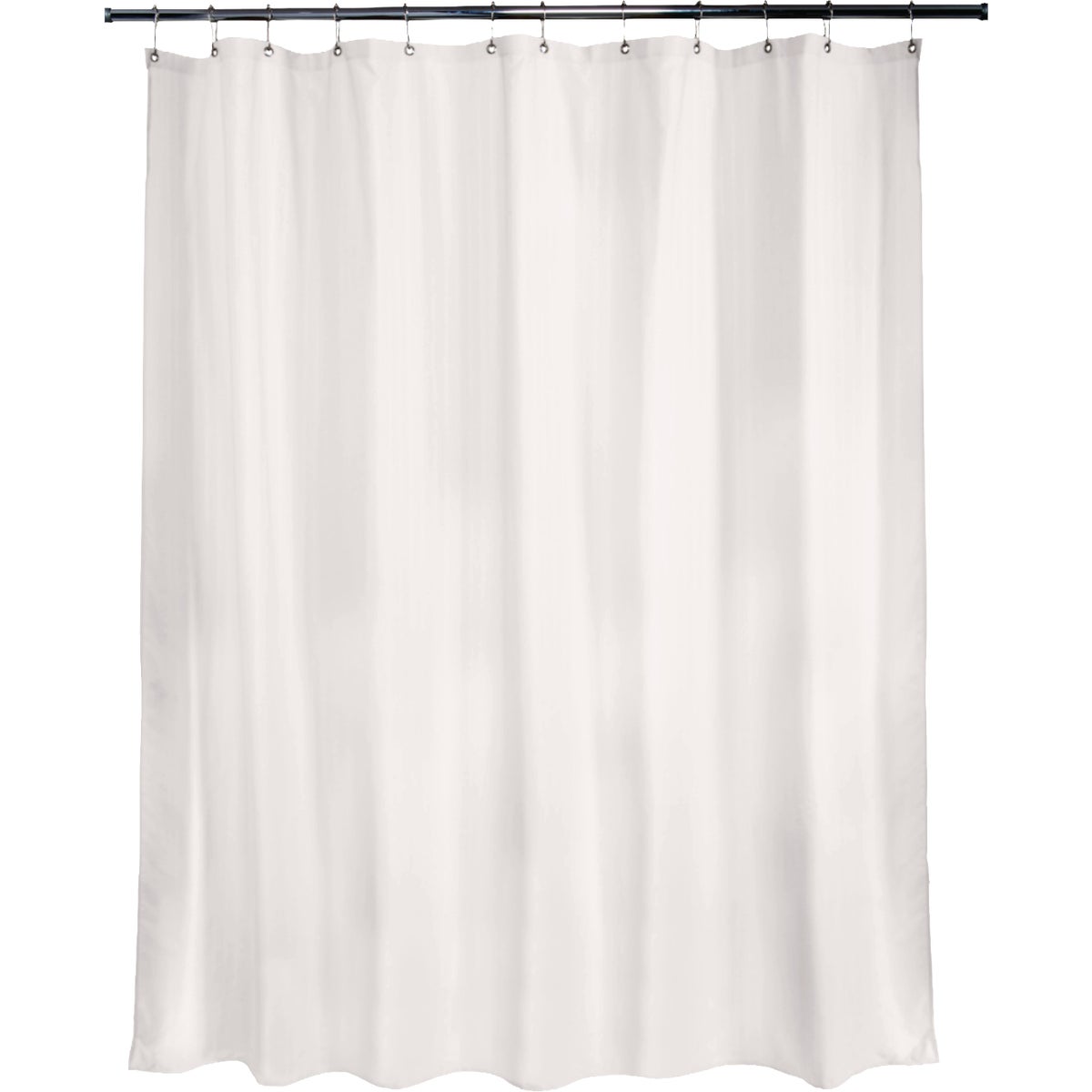 Moda At Home 71 In. x 71 In. White Prime Shower Curtain Liner