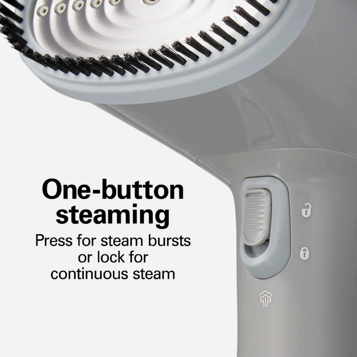 Hamilton Beach 1200W Gray Handheld Garment Steamer Image 4