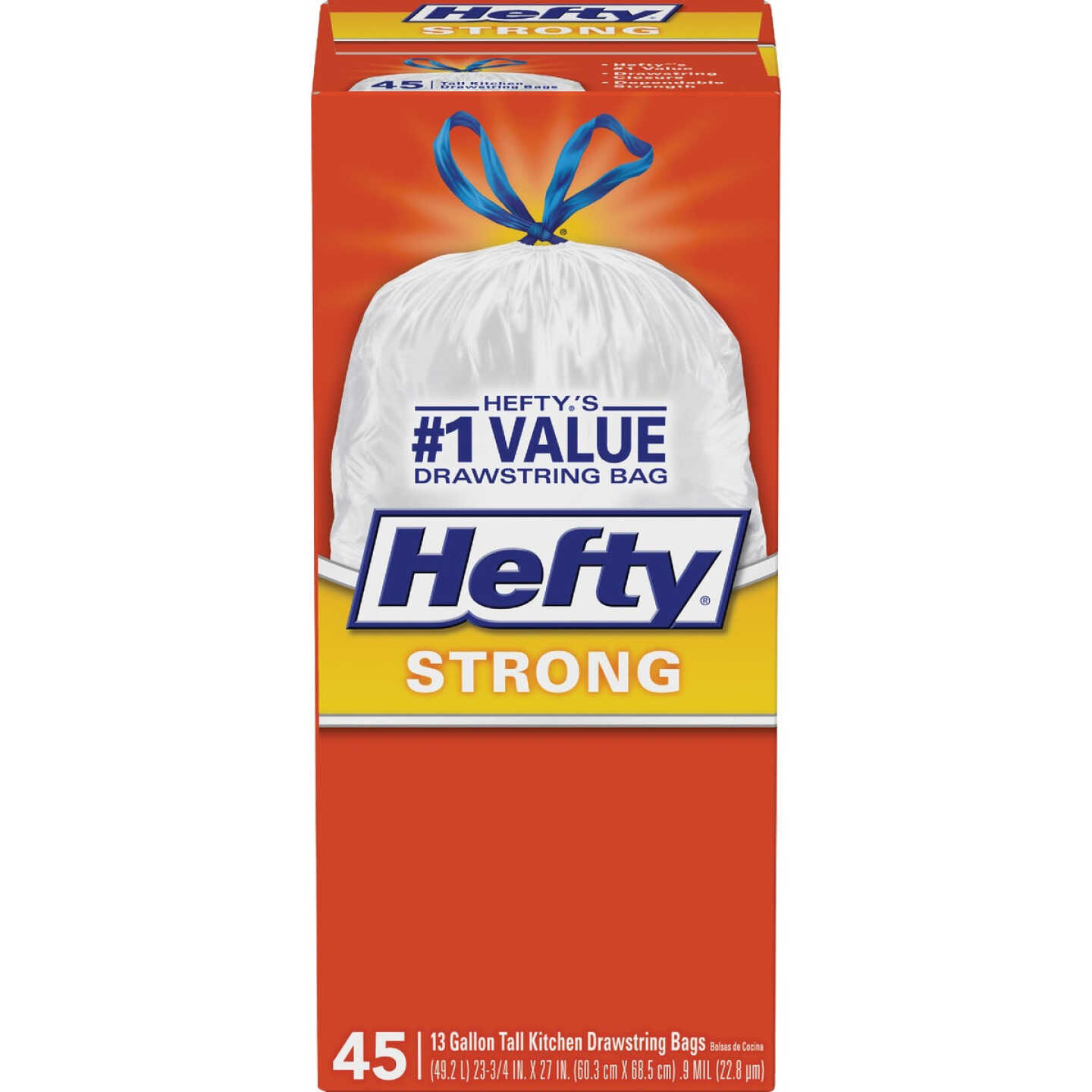 Hefty 13 Gal. Tall Kitchen White Trash Bag (45-Count) Image 1