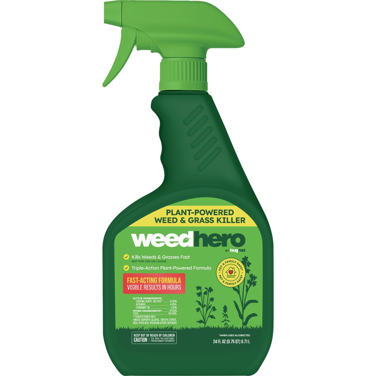 BugMD Weed Hero 24 Oz. Ready to Use Trigger Spray Weed Killer Image 1