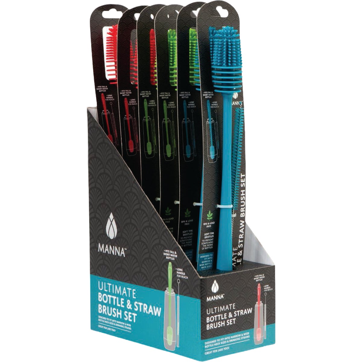 Core Home Bottle and Straw Brush Display (6-Count)