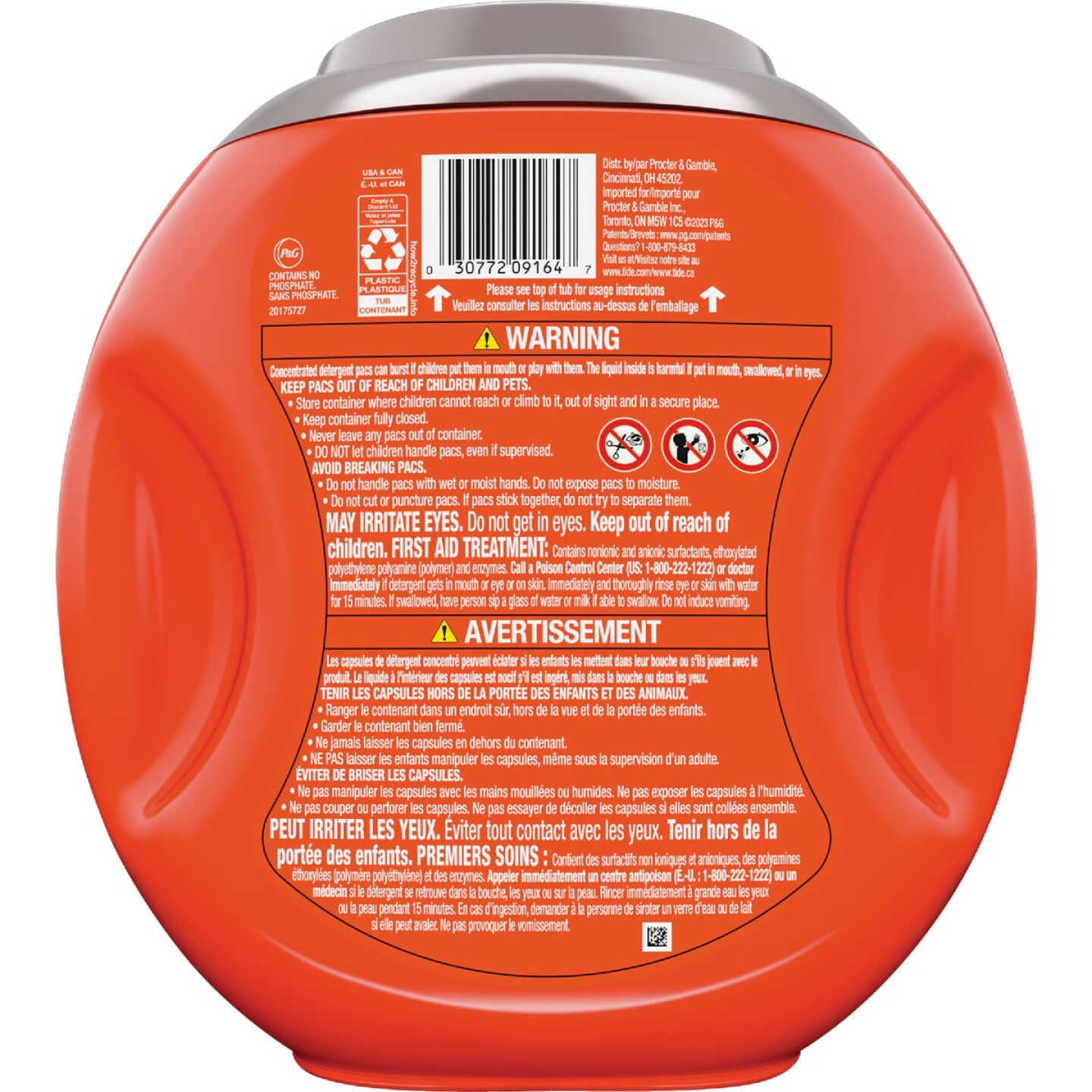 Tide Pods 4-In-1 Ultra Oxy Liquid Laundry Detergent Soap Pacs (57-Count) Image 3
